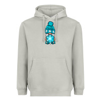 Moon Dust winter gnome with snowflake Heavyweight Hoodie - NancyCooperArtShop