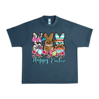 Midnight Navy Happy Easter western peeps Urban Heavy Tee - OliviaCreatesArt