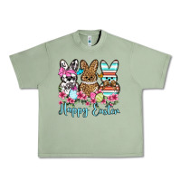 Oil Green Happy Easter western peeps Urban Heavy Tee - OliviaCreatesArt