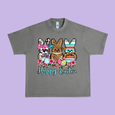 Happy Easter Western Peeps Urban Heavy Tee Designed By Oliviacreatesart