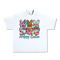 White Happy Easter western peeps Urban Heavy Tee - OliviaCreatesArt
