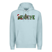 Blue Mist believe Christmas tree Premium Hoodie - AdoDesignShop