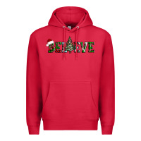 Cardinal believe Christmas tree Premium Hoodie - AdoDesignShop