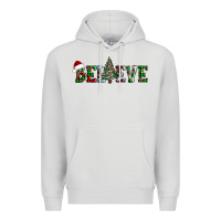 Dove Grey believe Christmas tree Premium Hoodie - AdoDesignShop