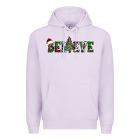 Lilac believe Christmas tree Premium Hoodie - AdoDesignShop