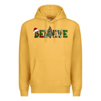 Mustard believe Christmas tree Premium Hoodie - AdoDesignShop