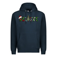 Navy believe Christmas tree Premium Hoodie - AdoDesignShop