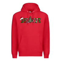 Red believe Christmas tree Premium Hoodie - AdoDesignShop