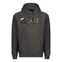 Smoke believe Christmas tree Premium Hoodie - AdoDesignShop