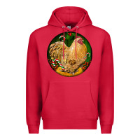 Cardinal cochin rooster christmas Premium Hoodie - LillyAllenDesigns