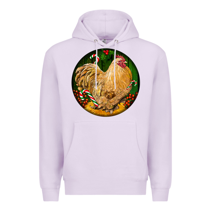 Cochin Rooster Christmas Premium Hoodie by LillyAllenDesigns | Teevron