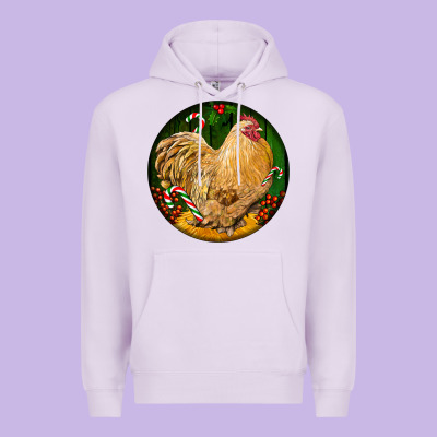 Cochin Rooster Christmas Premium Hoodie Designed By Lillyallendesigns