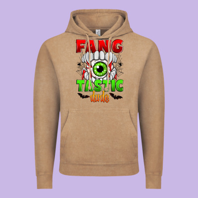 Fang Tastic Dude Vintage Hoodie Designed By Zillion Design Studio