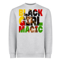 Heather Grey black girl magic juneteenth Heavyweight Sweatshirt - HRA Design Shop