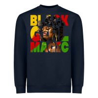 Navy black girl magic juneteenth Heavyweight Sweatshirt - HRA Design Shop