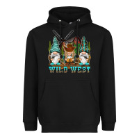 Black wild west gnomies Heavyweight Hoodie - NancyCooperArtShop