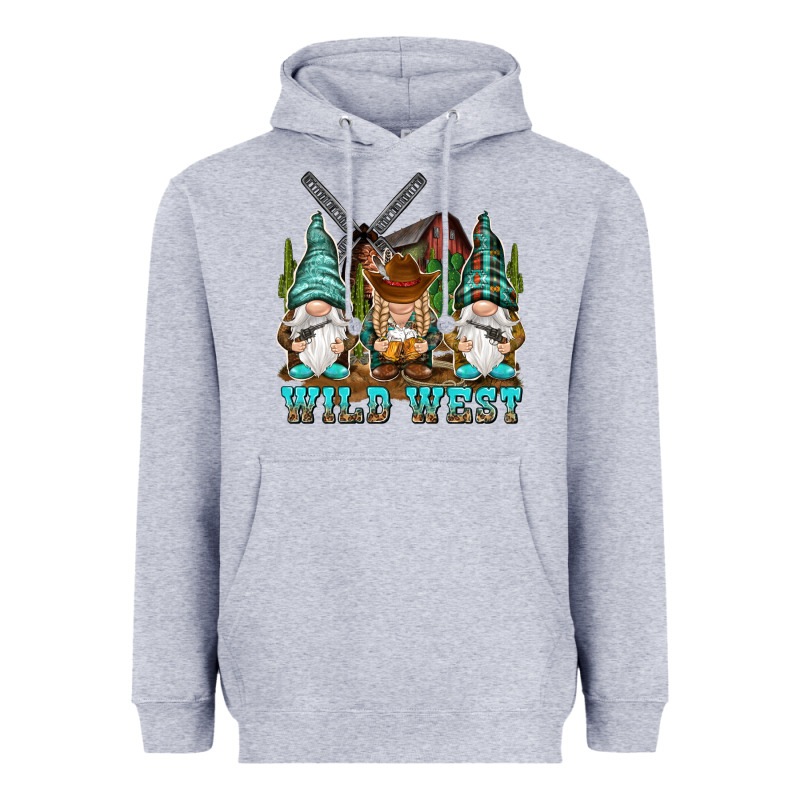Wild West Gnomies Heavyweight Hoodie by NancyCooperArtShop | Teevron