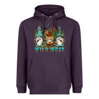Plum wild west gnomies Heavyweight Hoodie - NancyCooperArtShop