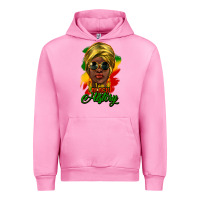 Fuchsia Pink i am black history Urban Hoodie - NancyCooperArtShop
