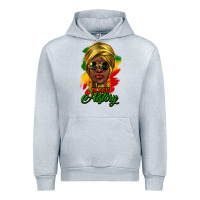 Heather Grey i am black history Urban Hoodie - NancyCooperArtShop