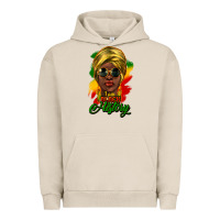 Pigment French Oak i am black history Urban Hoodie - NancyCooperArtShop