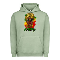 Pigment Oil Green i am black history Urban Hoodie - NancyCooperArtShop