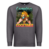 Charcoal Heather campfirescocktails Premium Sweatshirt - NancyCooperArtShop