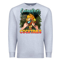 Heather Grey campfirescocktails Premium Sweatshirt - NancyCooperArtShop