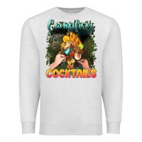 Oatmeal Heather campfirescocktails Premium Sweatshirt - NancyCooperArtShop