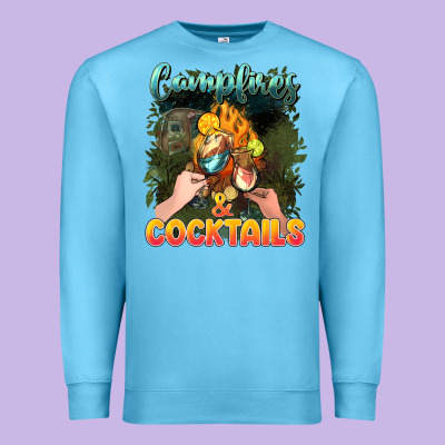 Campfirescocktails Premium Sweatshirt Designed By Nancycooperartshop