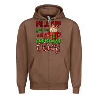 Chestnut fill up your cup with christmas cheer Zipper Hoodie - Jasminsmagicworld