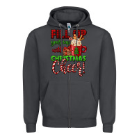 Smoke fill up your cup with christmas cheer Zipper Hoodie - Jasminsmagicworld
