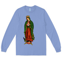 Colony Blue our lady of guadalupe Long Sleeve Tee - JahusDesignShop