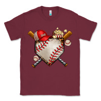Burgundy baseball Classic Tee - AdoDesignShop