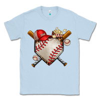 Dusty Blue baseball Classic Tee - AdoDesignShop