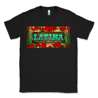 Black latina license plate Classic Tee - BundleAndBundleShop