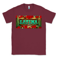Burgundy latina license plate Classic Tee - BundleAndBundleShop