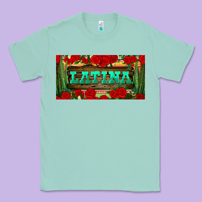 Latina License Plate Classic Tee Designed By Bundleandbundleshop
