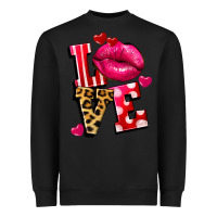 Black love lips Heavyweight Sweatshirt - FaDigitalArtStudio