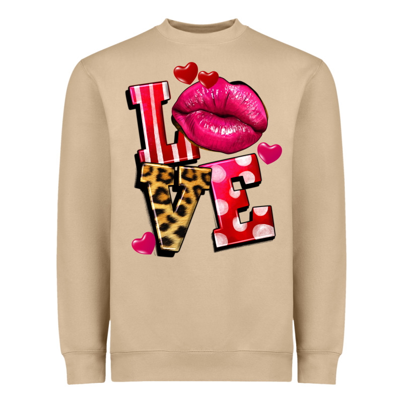 Love Lips Heavyweight Sweatshirt by FaDigitalArtStudio | Teevron