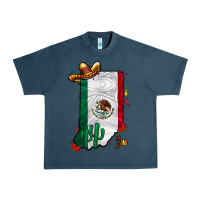 Midnight Navy mexican indiana Urban Heavy Tee - CowhideDigitalArt