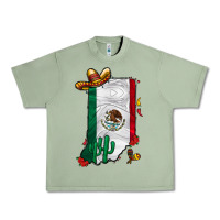 Oil Green mexican indiana Urban Heavy Tee - CowhideDigitalArt