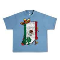 Pebble Blue mexican indiana Urban Heavy Tee - CowhideDigitalArt