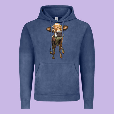 Heifer Cow Vintage Hoodie Designed By Ranaportraitstore