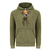Vintage Olive heifer cow Vintage Hoodie - RanaPortraitStore