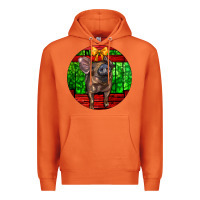 Carrot christmas pig Premium Hoodie - LillyAllenDesigns