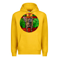 Lemon christmas pig Premium Hoodie - LillyAllenDesigns