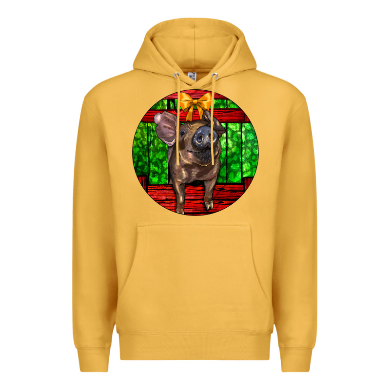 Christmas Pig Premium Hoodie by LillyAllenDesigns | Teevron