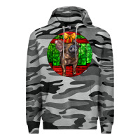 Slate Camo christmas pig Premium Hoodie - LillyAllenDesigns