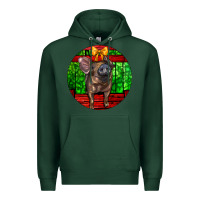 Sports Green christmas pig Premium Hoodie - LillyAllenDesigns